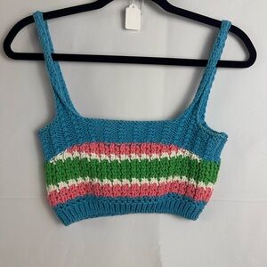 Zara Multicolor Knit Crop Top